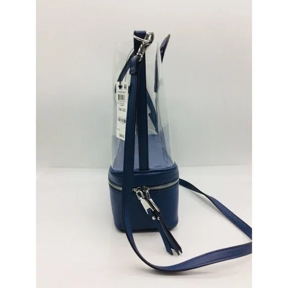 Inc International Concepts Transparent Clear Chambray Blue Sport Tote Bag - Picture 3 of 8